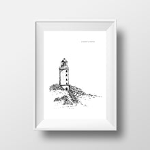 Lade das Bild in den Galerie-Viewer, Insel Hiddensee druckbare Poster mit Leuchttürmen, Strand, Asta Nielsen Haus und Seepferdchen