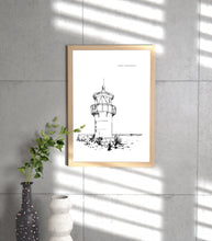 Lade das Bild in den Galerie-Viewer, Insel Hiddensee druckbare Poster mit Leuchttürmen, Strand, Asta Nielsen Haus und Seepferdchen